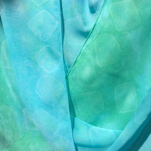 silk shibori twist shawls hand dyed by Renne Emiko Brock-Richmond